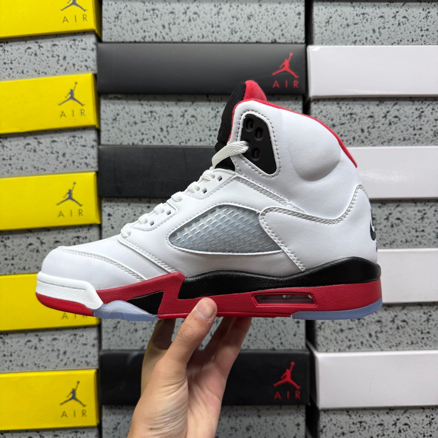 jordan 5 fire red